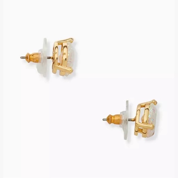 Kate Spade Rise and Shine Stud Earrings in Opal Glitter NWT - Picture 2 of 3